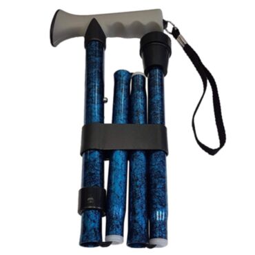 LIFE HEALTHCARE WALKING STICK GEL GRIP - BLUE CRACKLE