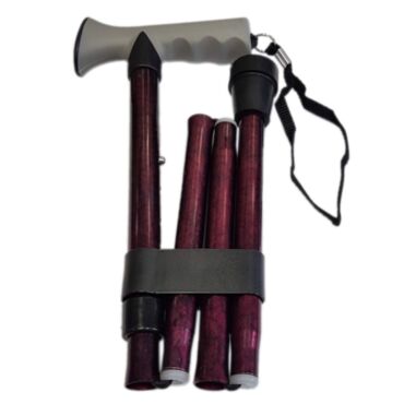 LIFE HEALTHCARE WALKING STICK GEL GRIP - RED CRACKLE