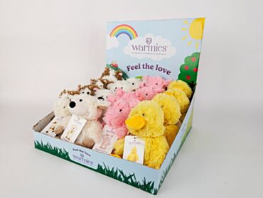 Warmies 7" Plush Farm CDU Microwavable