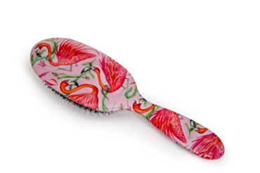 Rock & Ruddle Large Mixed Bristle Brush Flamingos